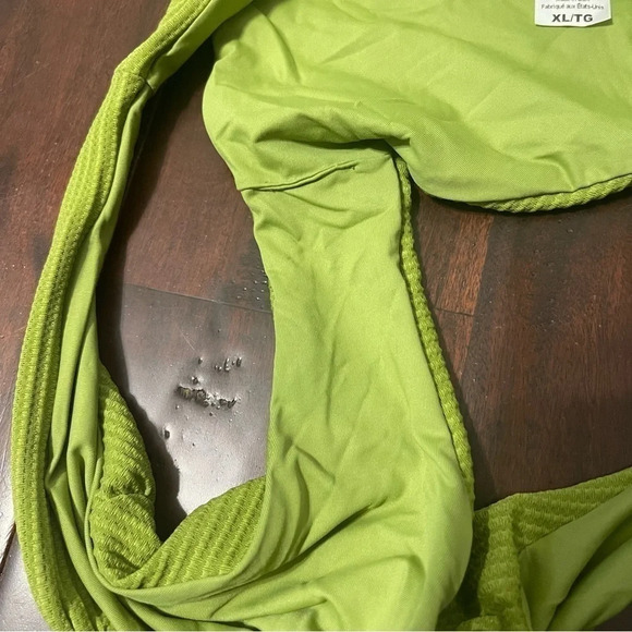 L Space Bikini Bottom women’s Size XL Green Ribbed - Picture 3 of 5